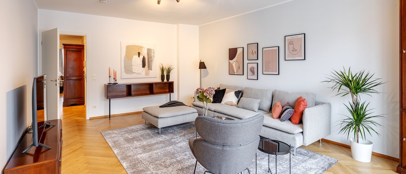 Wohnung München Maxvorstadt - Westen 04 Wohnbereich 12753