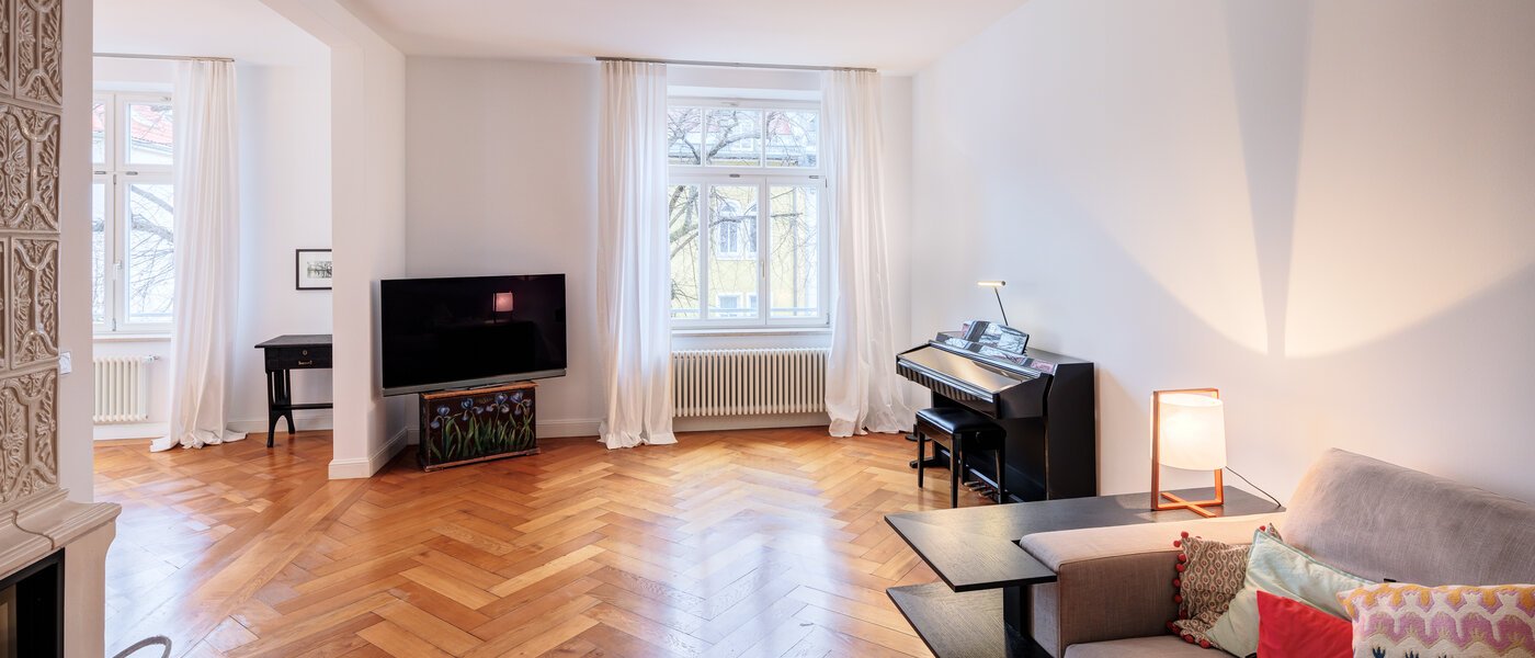 Wohnung München Nymphenburg 02 Wohnzimmer 12846