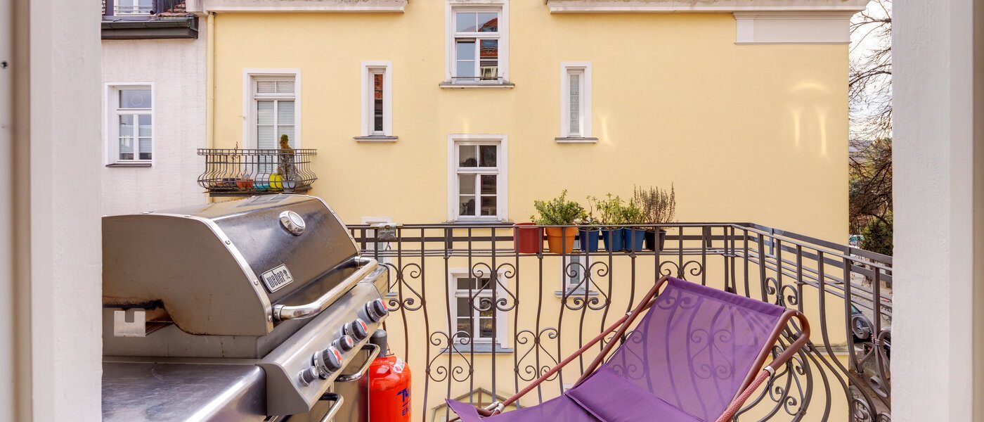 Wohnung München Nymphenburg 01 1. Balkon 12846