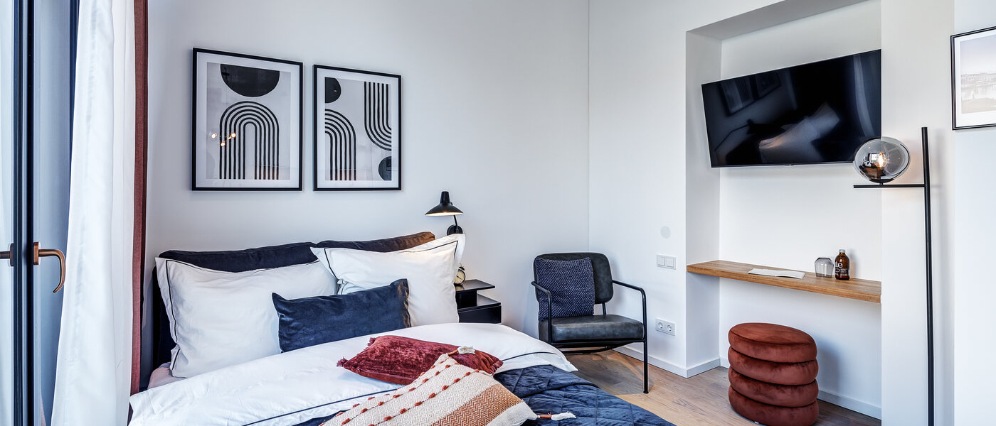 Apartment München Au 01 Schlafbereich 12874