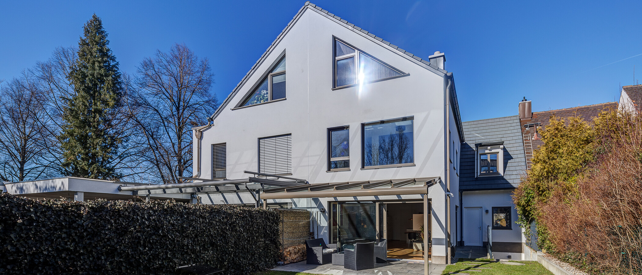 Doppelhaushälfte München Feldmoching 01 Garten 12903