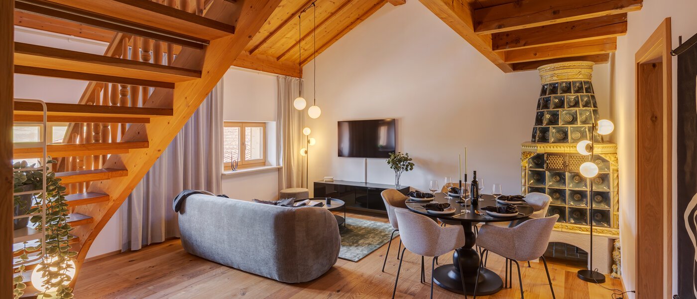 Galeriewohnung Gmund am Tegernsee 01 Wohnbereich 12967