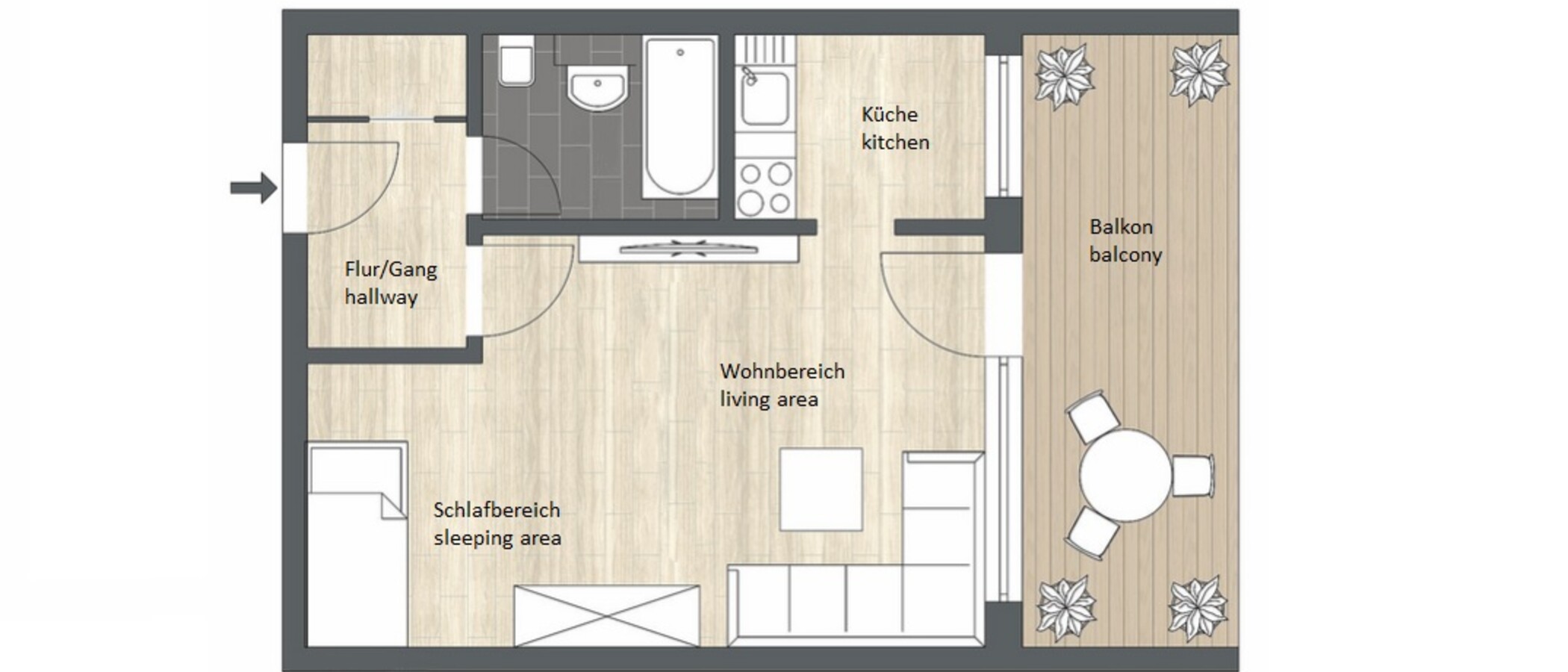 Wohnung Rosenheim 01 Grundriss 12969