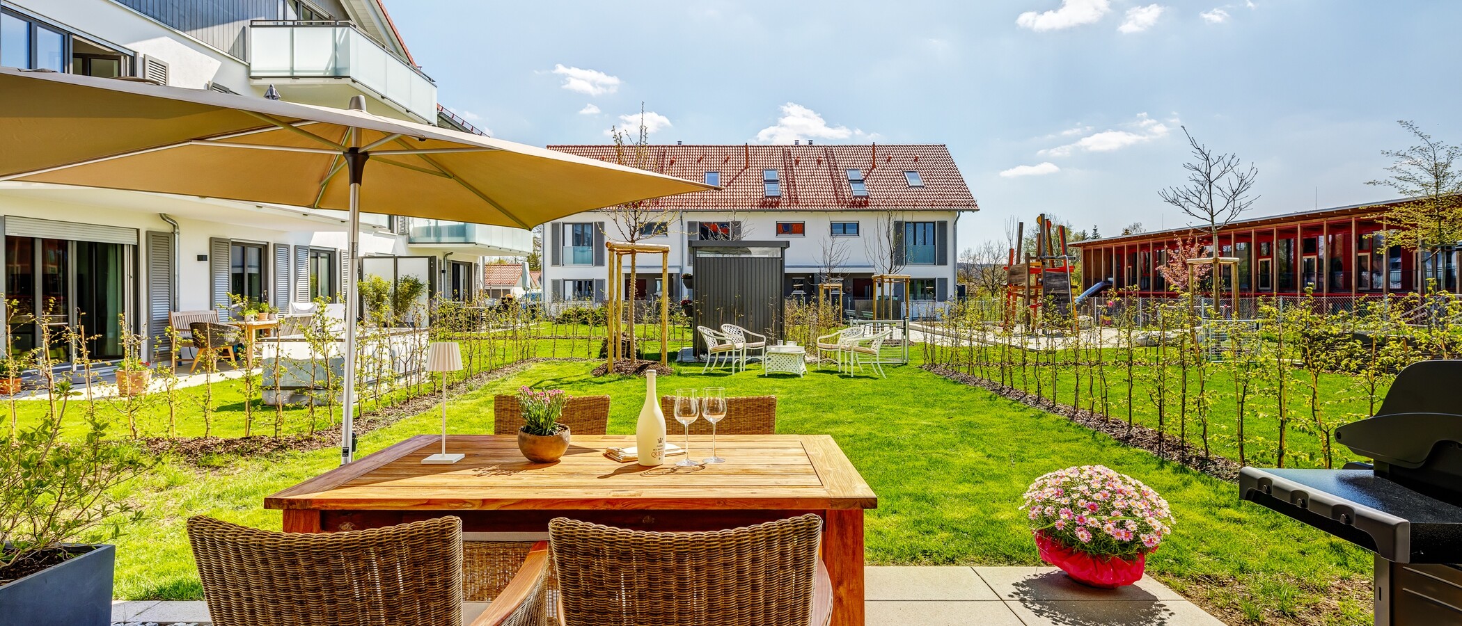Gartenwohnung Andechs 03 Terrasse 12988