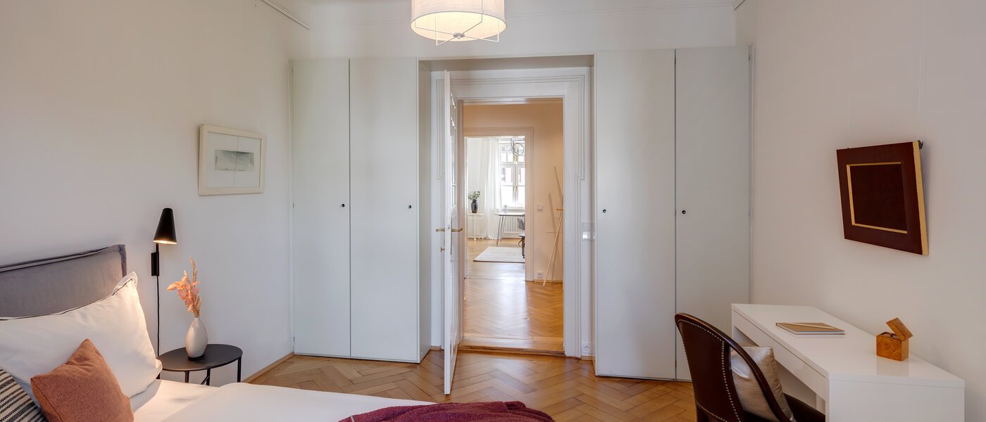 Wohnung München Lehel 03 2. Schlafzimmer	 13035