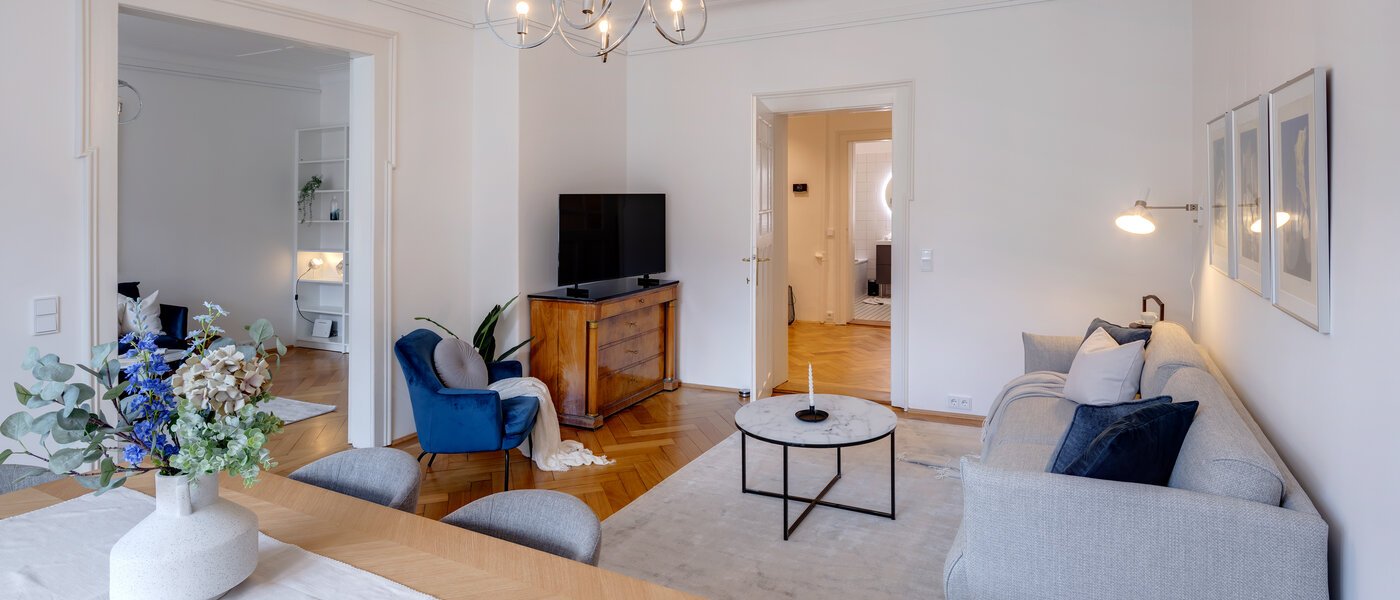 Wohnung München Lehel 03 Wohnbereich 13035