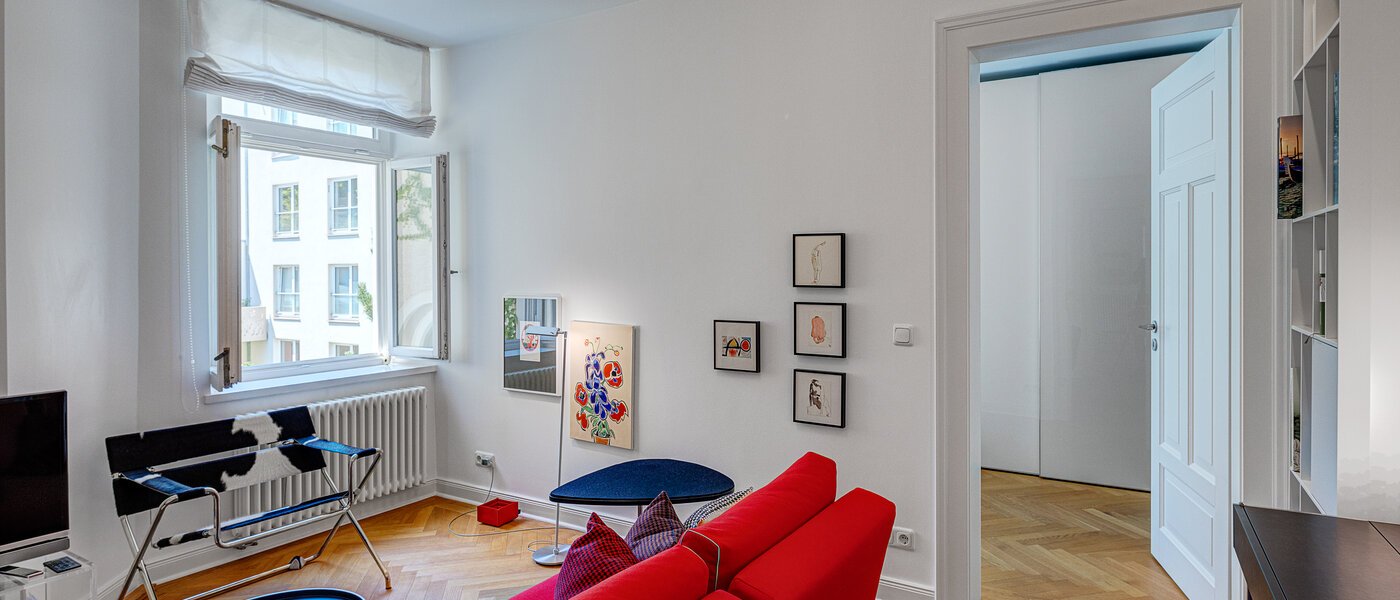 Wohnung München Schwabing-West (rund um den Hohenzollernplatz) 02 Wohnzimmer 13089