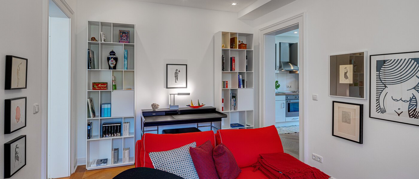 Wohnung München Schwabing-West (rund um den Hohenzollernplatz) 03 Wohnzimmer 13089