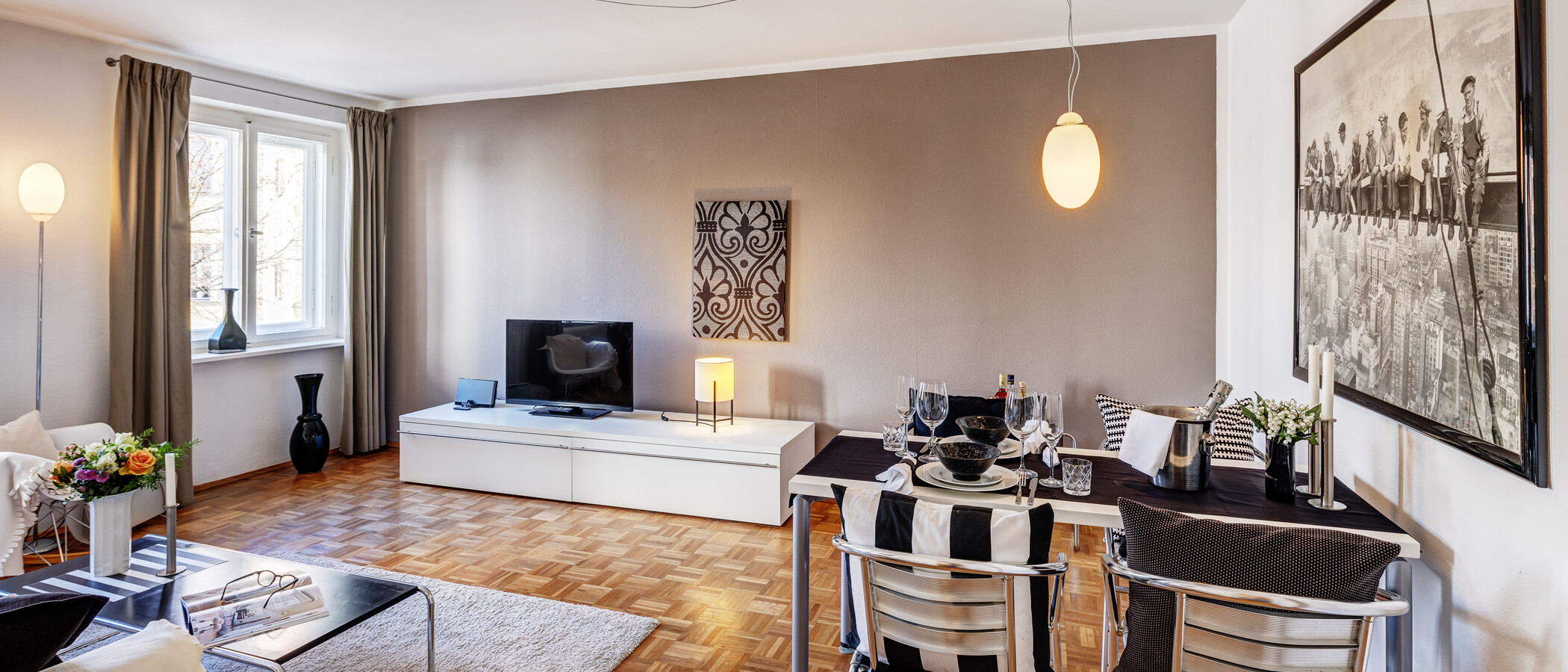 Wohnung München Schwabing-West (rund um den Hohenzollernplatz) 02 Wohnzimmer 1309