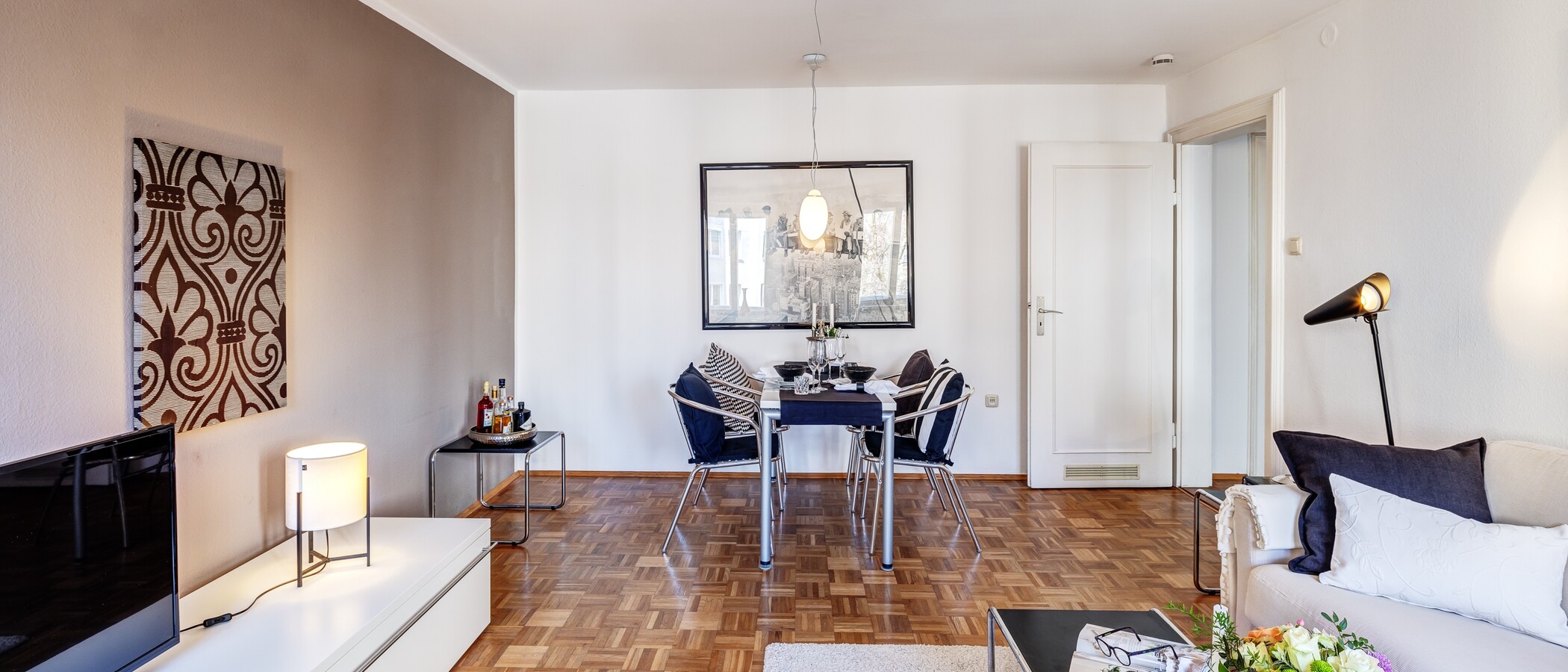 Wohnung München Schwabing-West (rund um den Hohenzollernplatz) 03 Wohnzimmer 1309