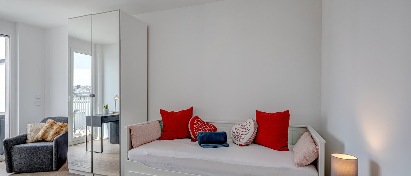 Wohnung München Ludwigsvorstadt 01 2. Schlafzimmer	 13139