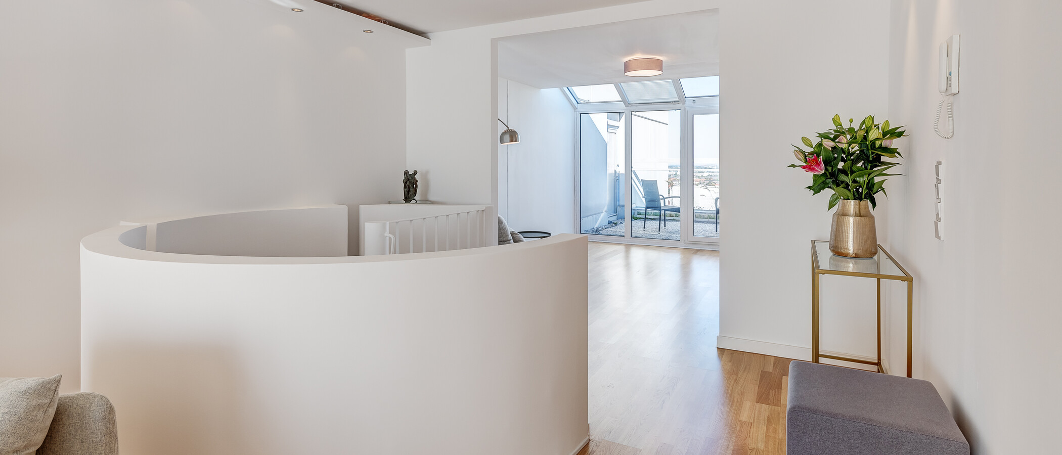 Maisonettewohnung München Olympiadorf 04 Wohnzimmer 13150