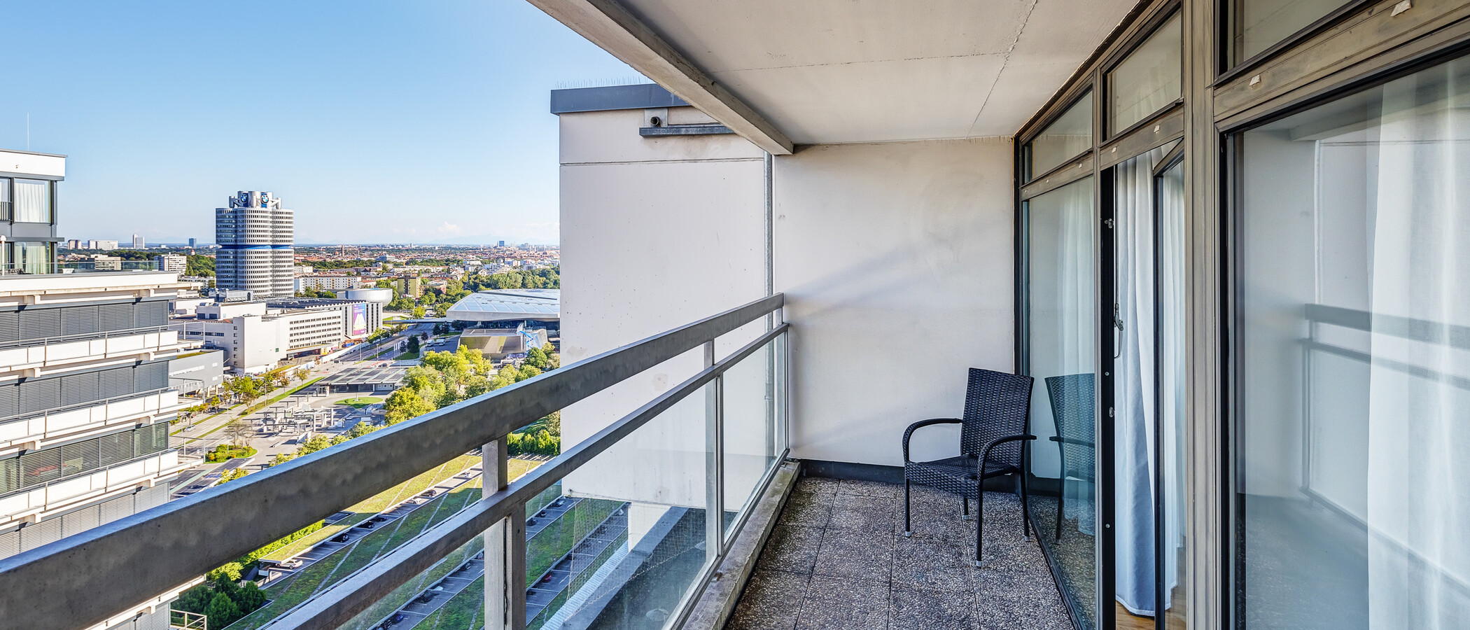 Maisonettewohnung München Olympiadorf 01 2. Loggia 13150