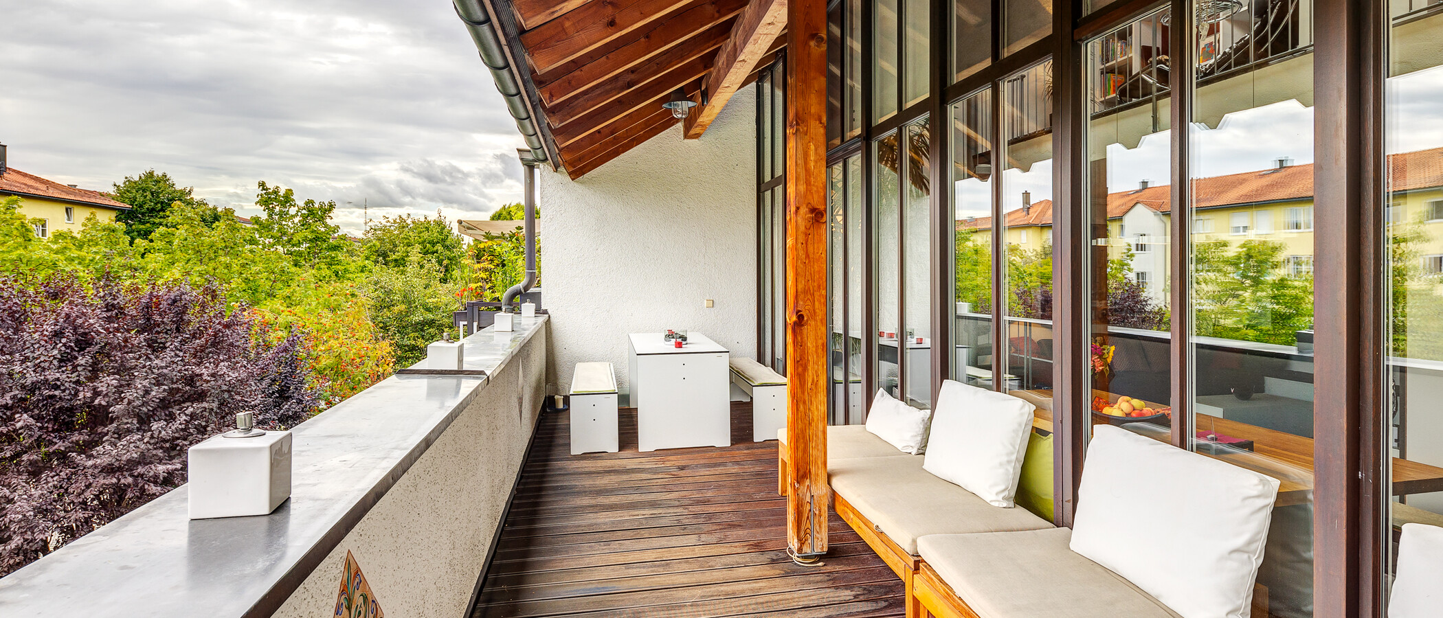 Maisonette-Galerie Wohnung Unterföhring 01 Dachterrasse 13159