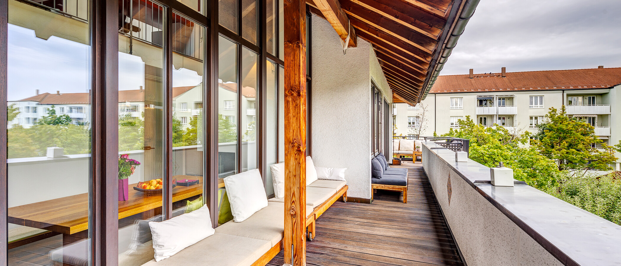 Maisonette-Galerie Wohnung Unterföhring 02 Dachterrasse 13159