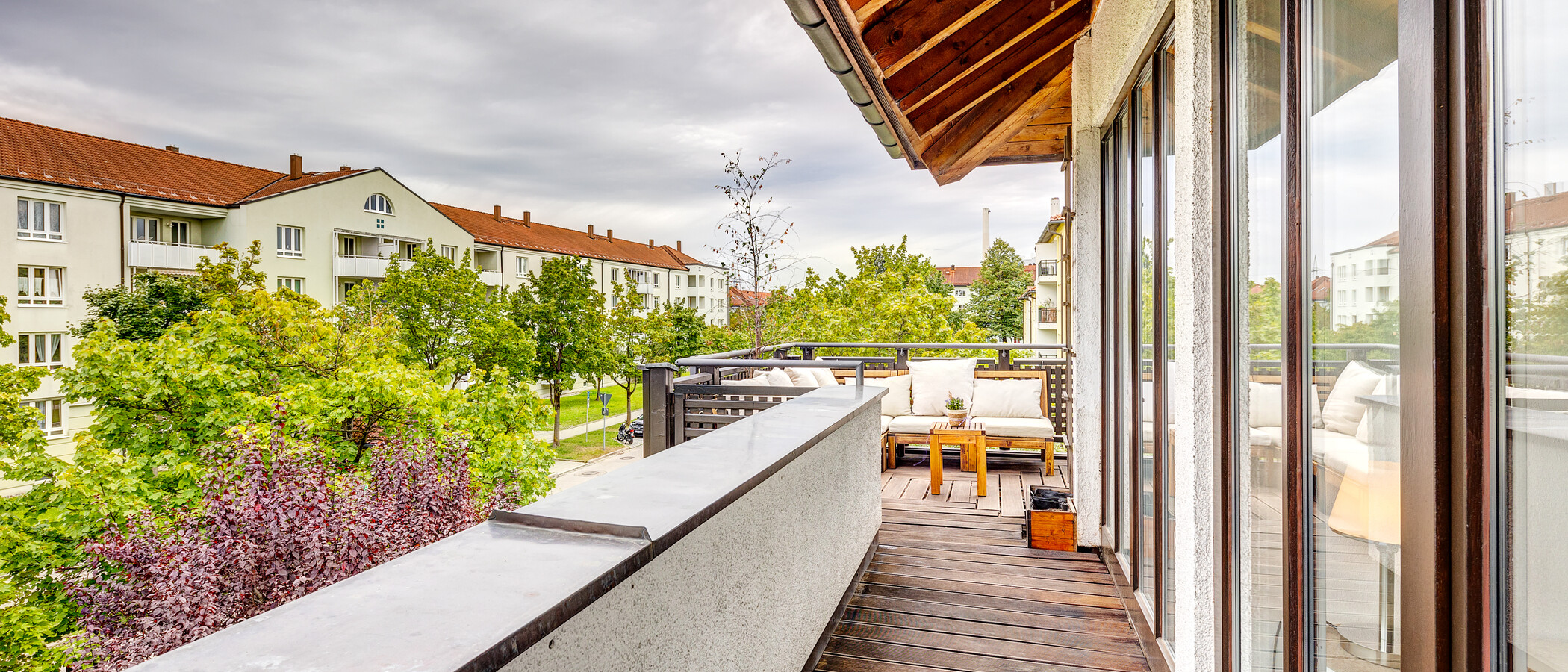 Maisonette-Galerie Wohnung Unterföhring 04 Dachterrasse 13159