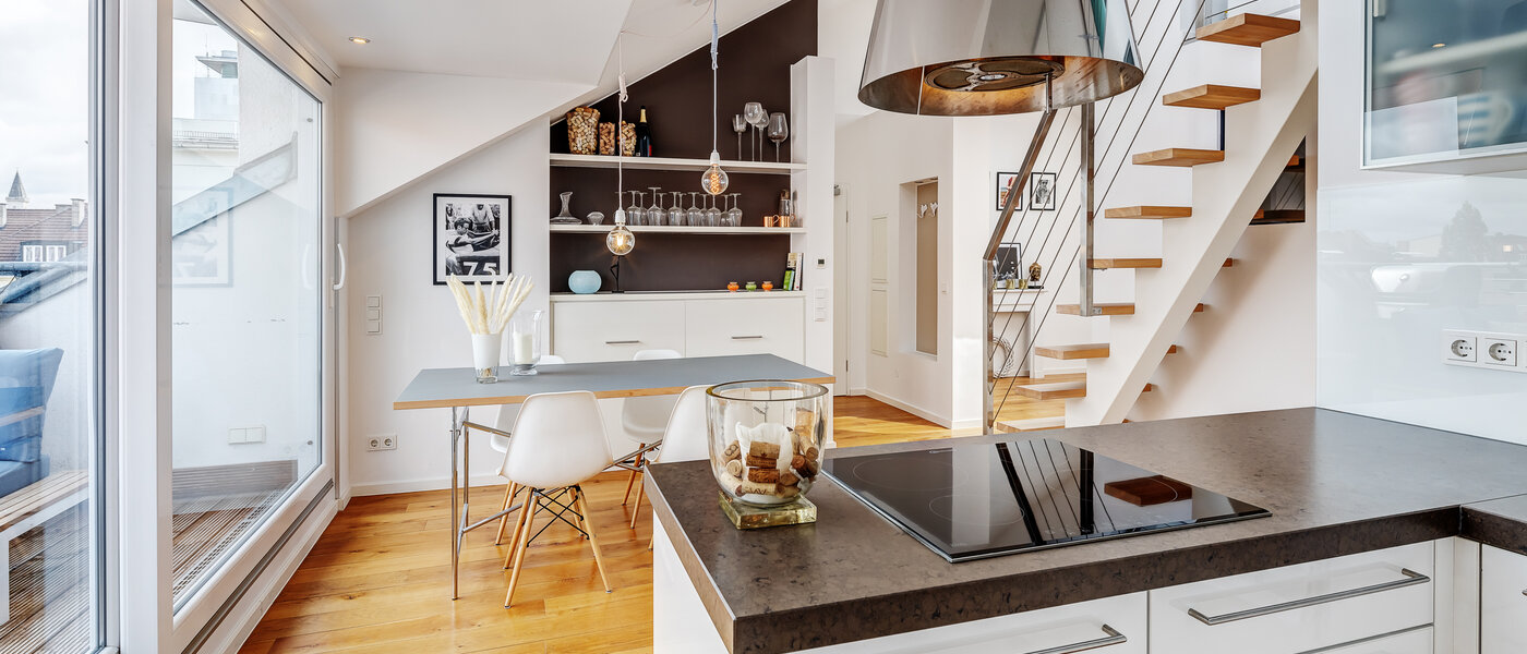 Maisonette-Galerie Wohnung München Maxvorstadt - Museumsviertel 01 Küche 13166