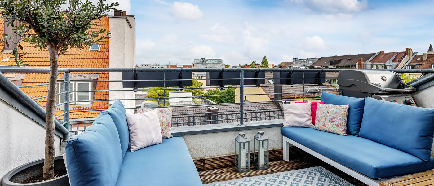 Maisonette-Galerie Wohnung München Maxvorstadt - Museumsviertel 01 Dachterrasse 13166