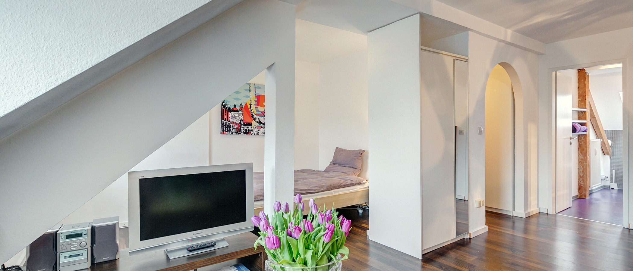 Dachgeschosswohnung München Maxvorstadt 04 Wohnen 1321