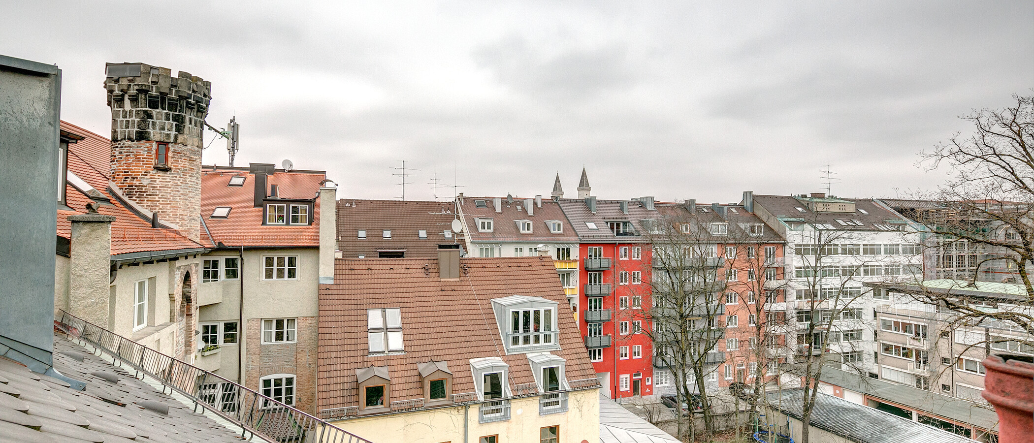 Dachgeschosswohnung München Maxvorstadt 03 Aussicht 1321