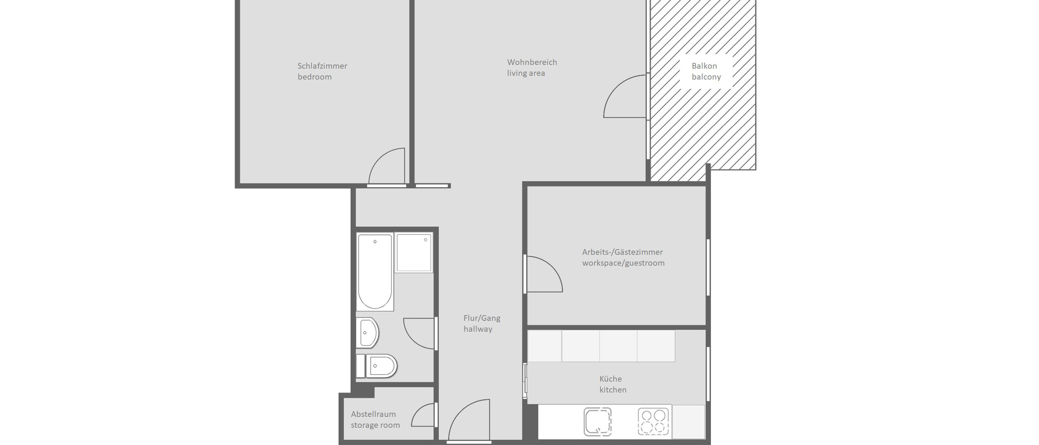 Wohnung München Solln 01 Grundriss 13230