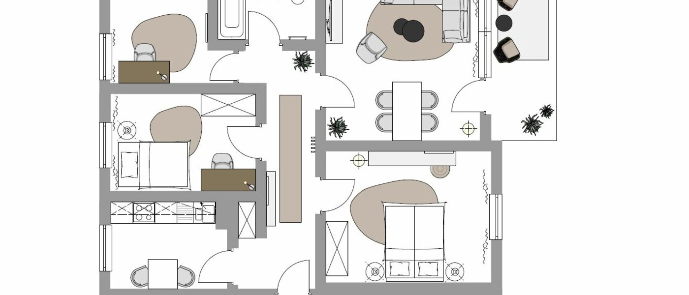 Wohnung München Maxvorstadt - Westen 01 Grundriss 13243