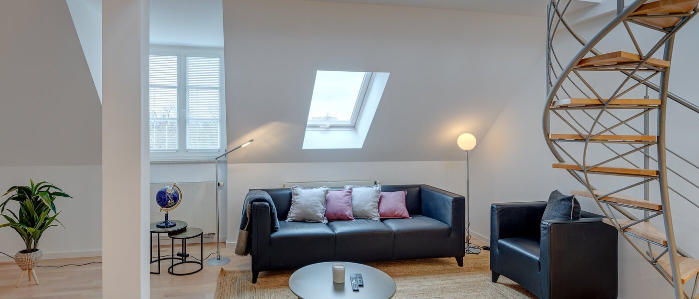 Maisonette-Galerie Wohnung München Maxvorstadt 03 Wohnbereich 13317