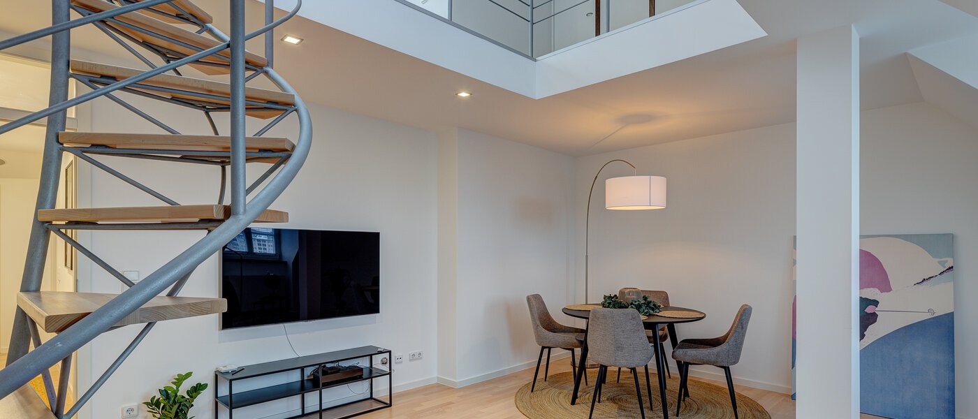 Maisonette-Galerie Wohnung München Maxvorstadt 05 Wohnbereich 13317