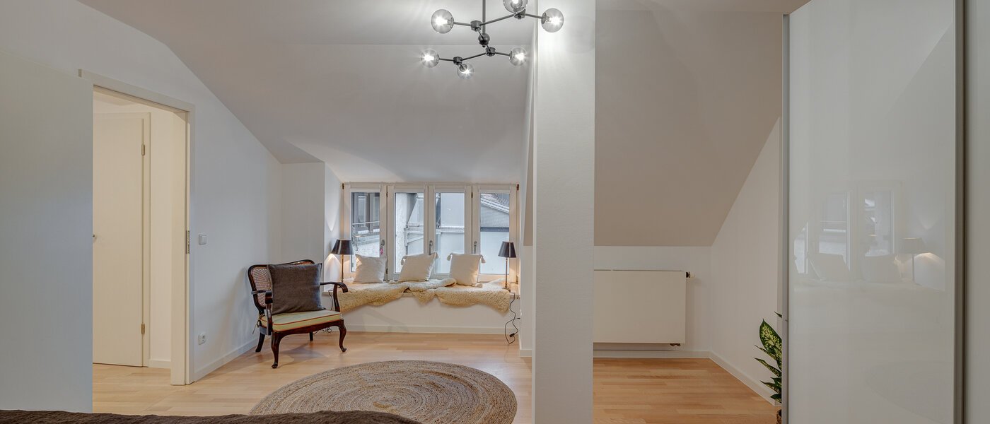 Maisonette-Galerie Wohnung München Maxvorstadt 02 1. Schlafzimmer 13317