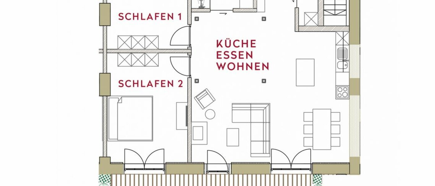 Wohnung Waakirchen 01 Grundriss 13353