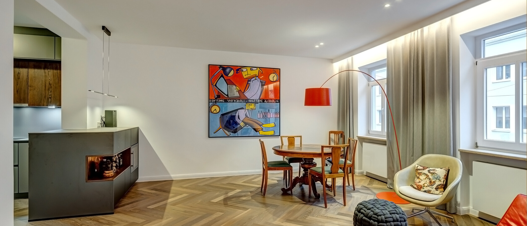 Wohnung München Glockenbachviertel 01 Wohnbereich 13391