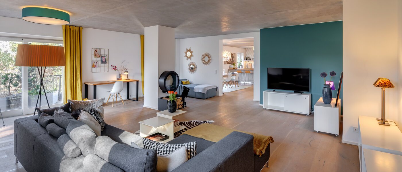 Penthousewohnung München Solln 02 Wohnzimmer 13410