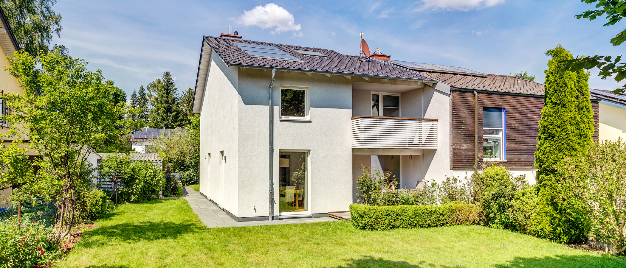 Doppelhaushälfte Gauting 01 Garten 13500