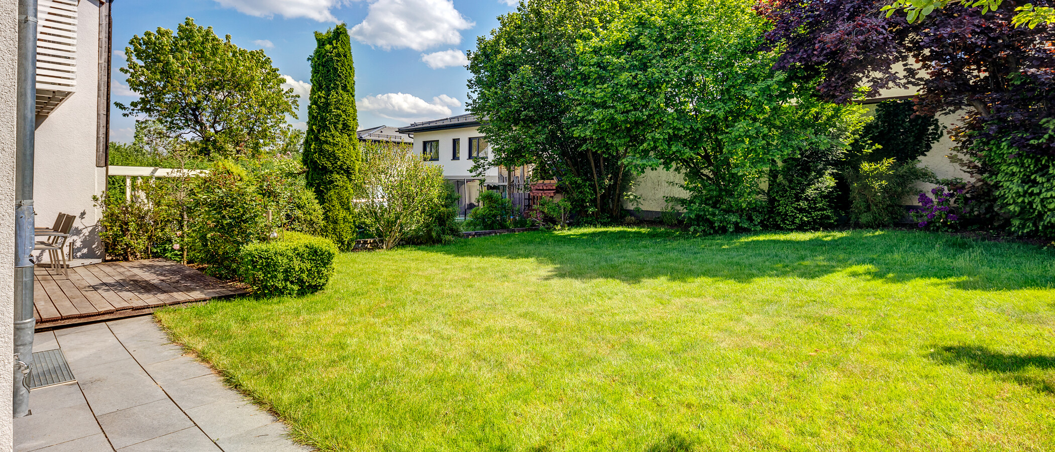 Doppelhaushälfte Gauting 03 Garten 13500