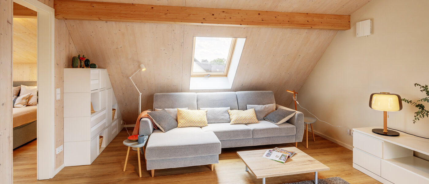 Dachgeschosswohnung München Berg am Laim 04 Wohnbereich 13504