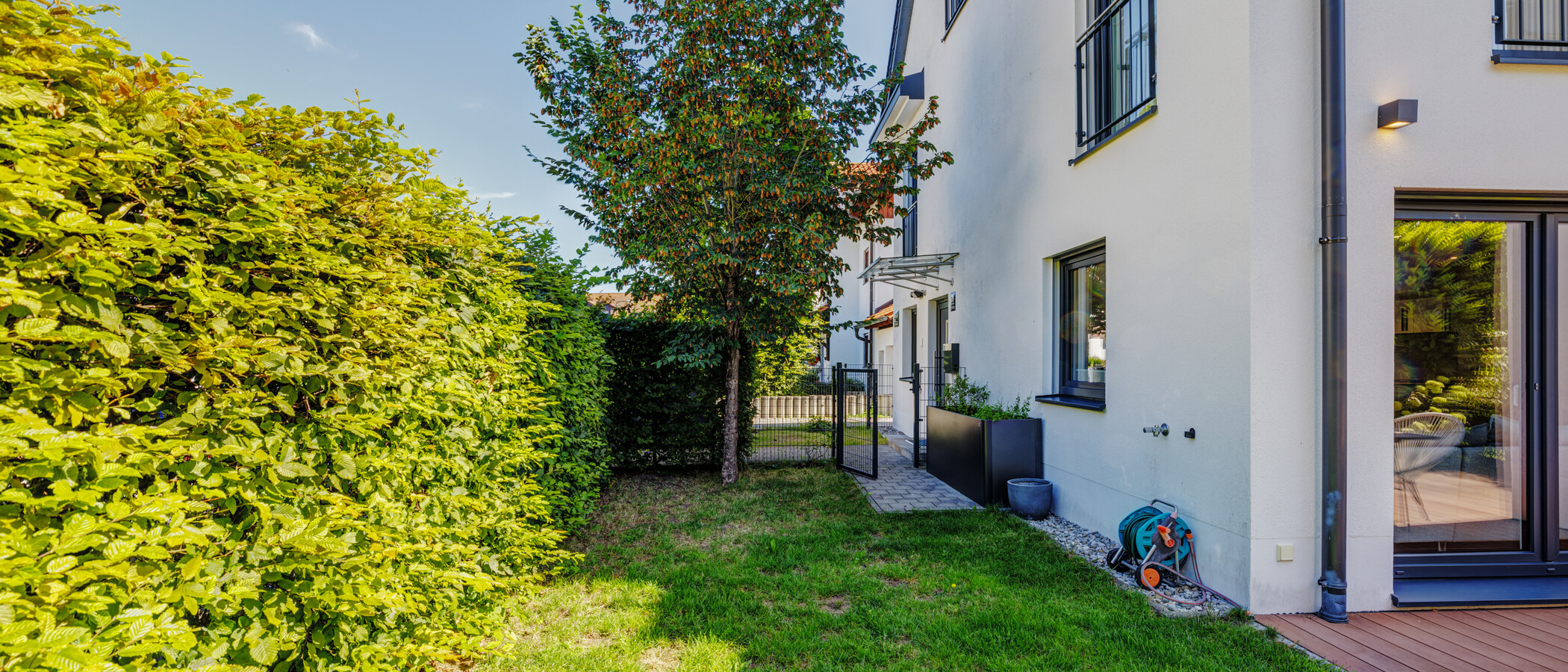 Doppelhaushälfte München Kirchtrudering 02 Garten 13512