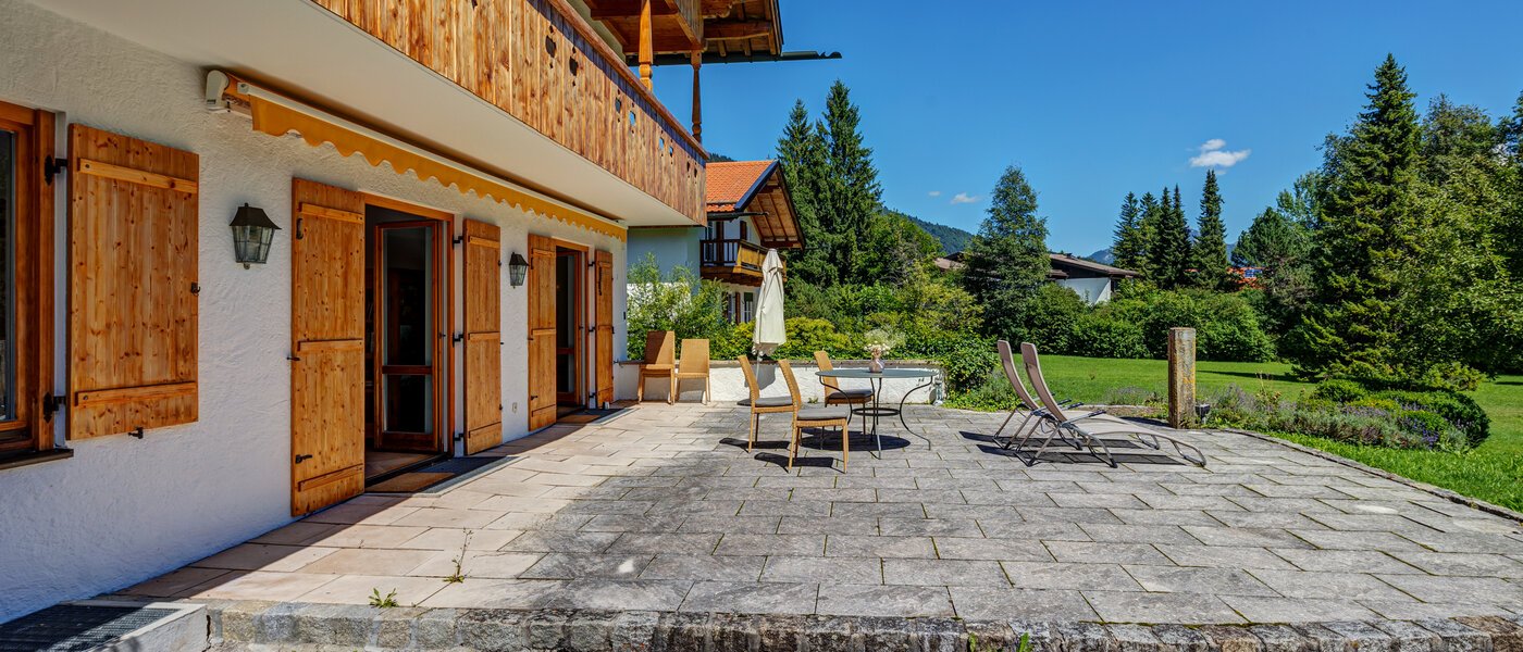 Gartenwohnung Schliersee 03 Terrasse 13576