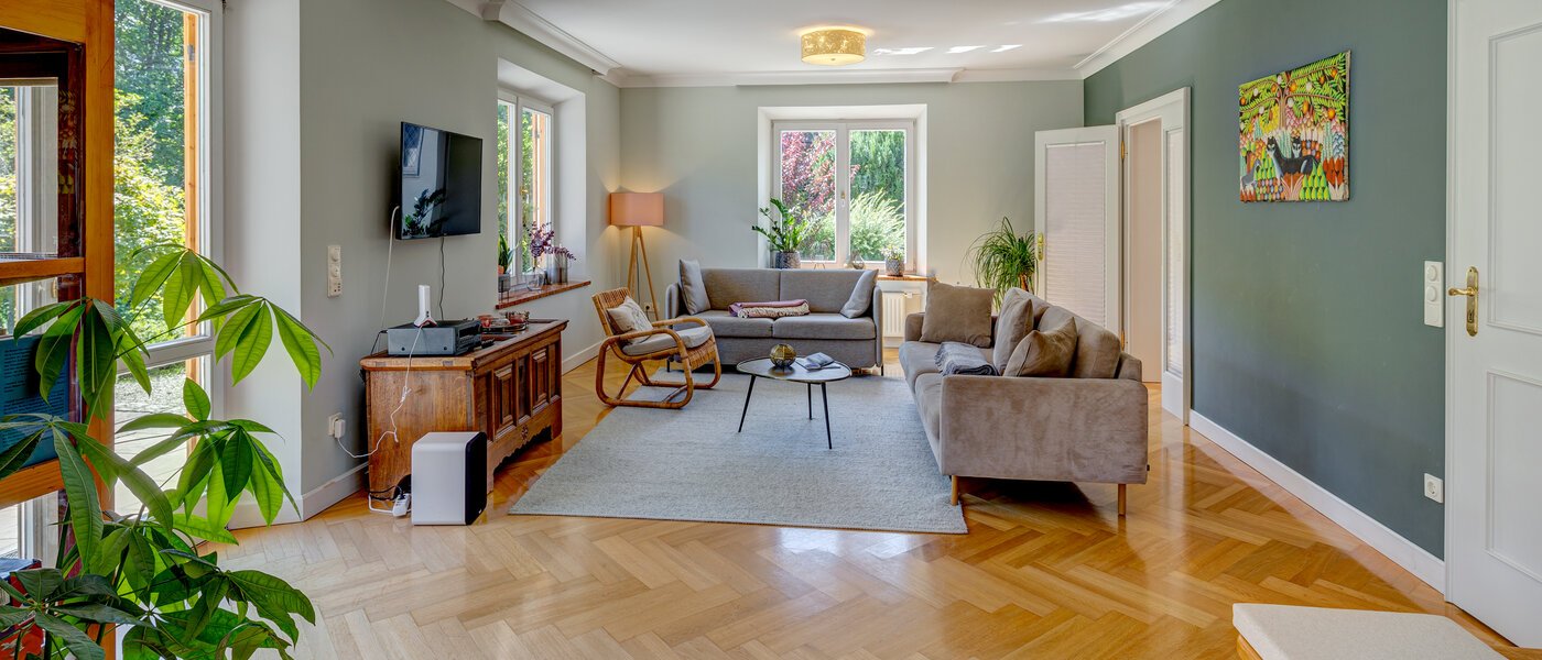 Gartenwohnung Schliersee 03 Wohnbereich 13576