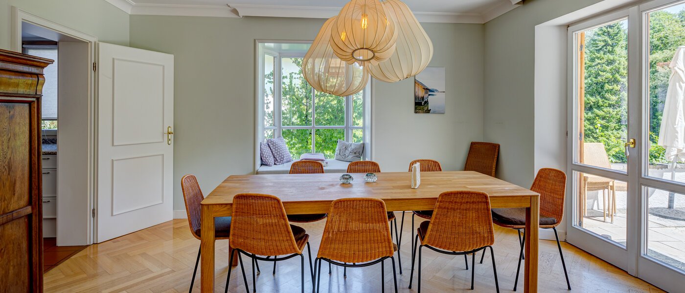 Gartenwohnung Schliersee 01 Esszimmer 13576