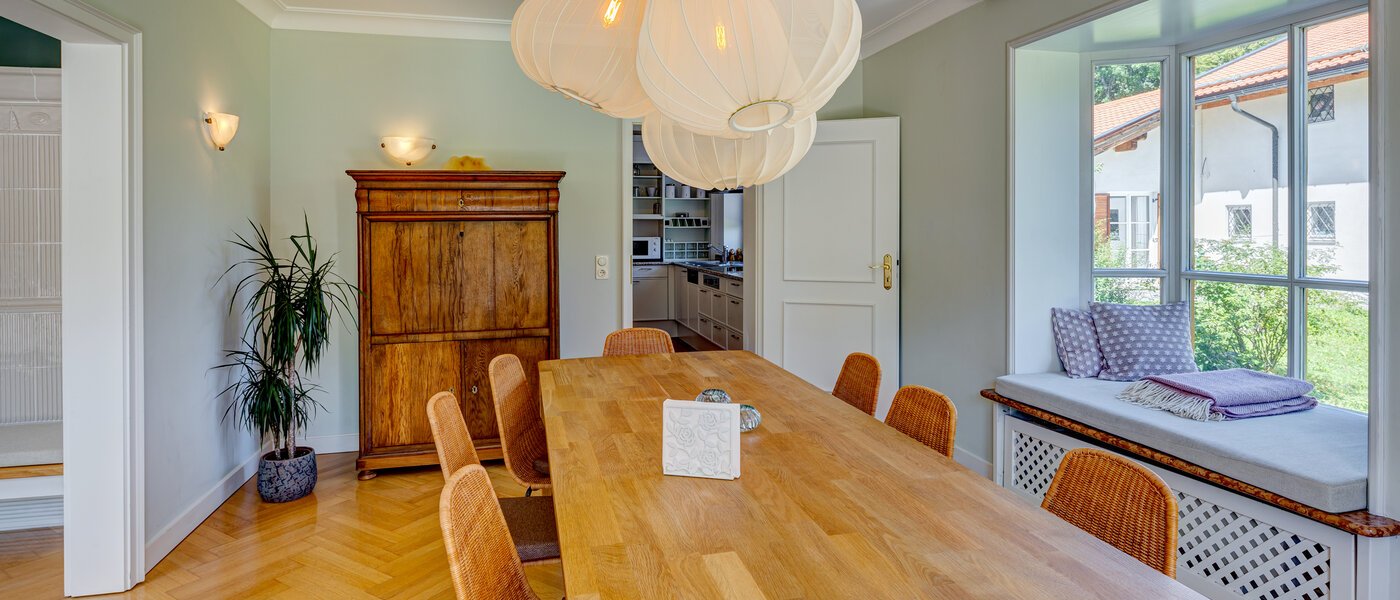 Gartenwohnung Schliersee 04 Esszimmer 13576