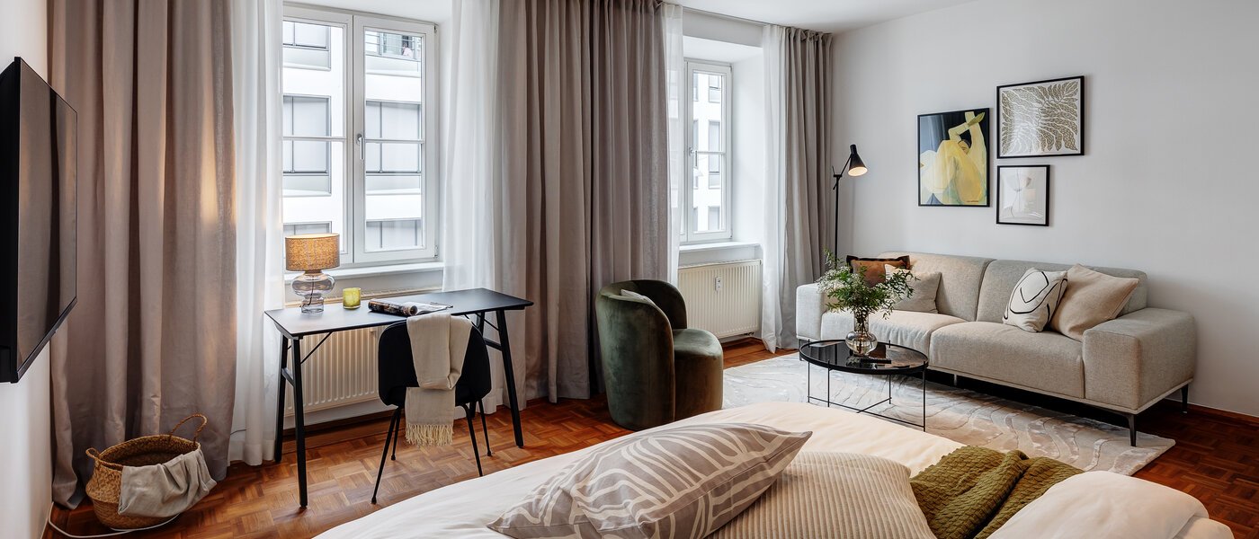 Wohnung München Lehel 01 Wohnbereich 13583