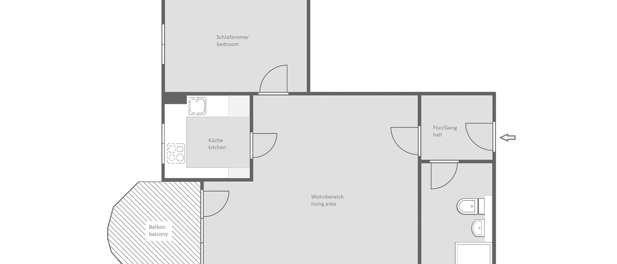 Wohnung München Sendling 01 Grundriss 13615