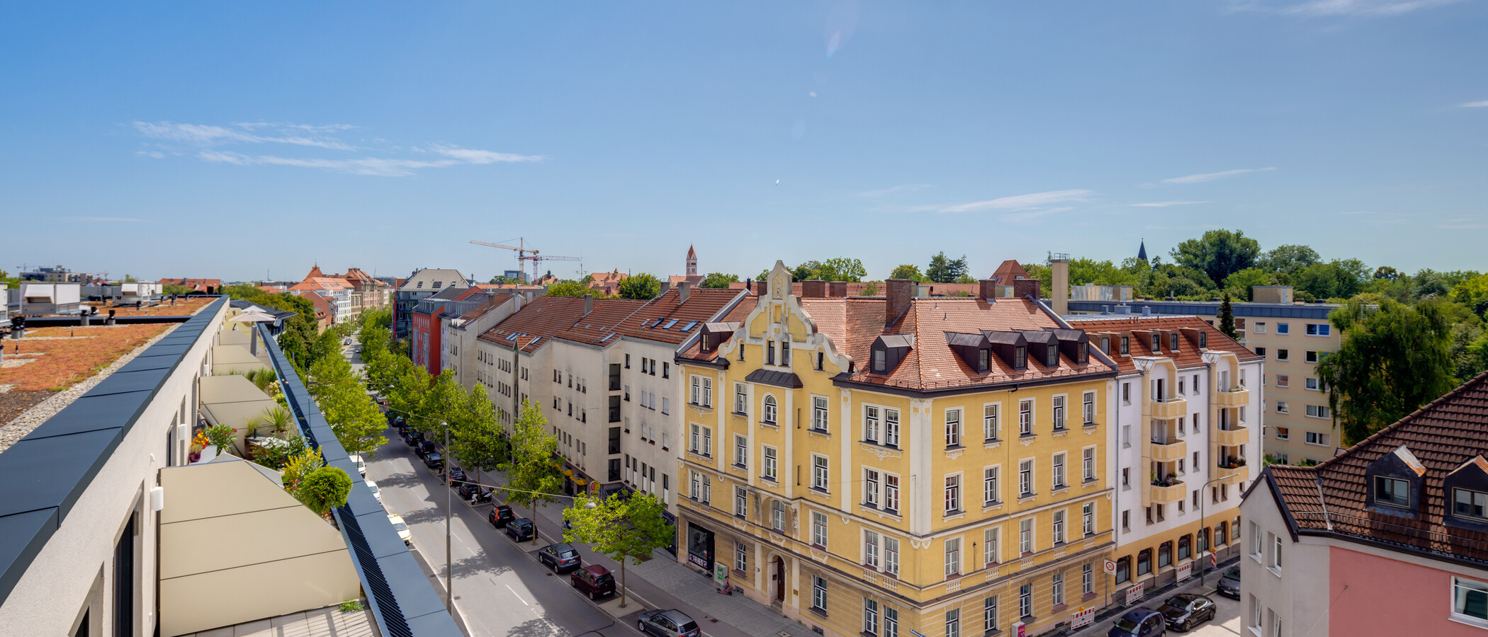 Dachterrassenwohnung München Pasing 01 Aussicht 13619