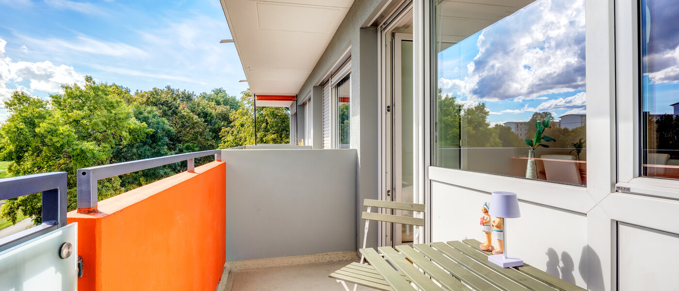 Apartment München Am Hart 01 Balkon 13670