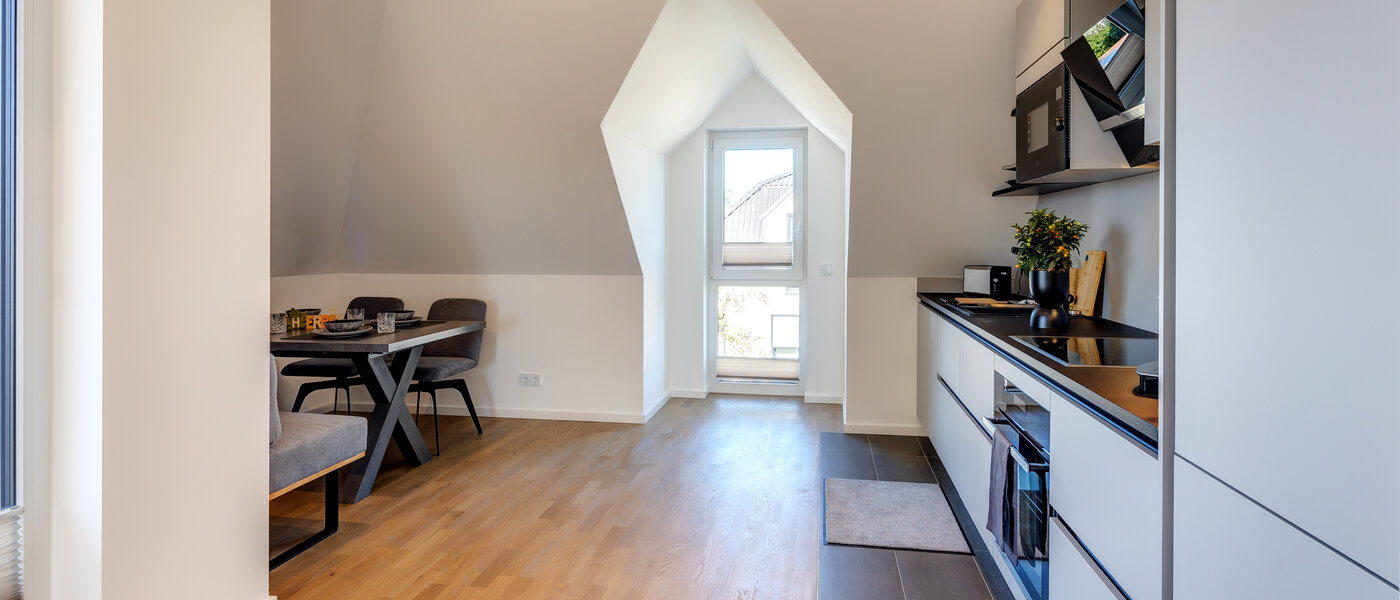 Dachgeschosswohnung Aschheim 02 Küche 13679