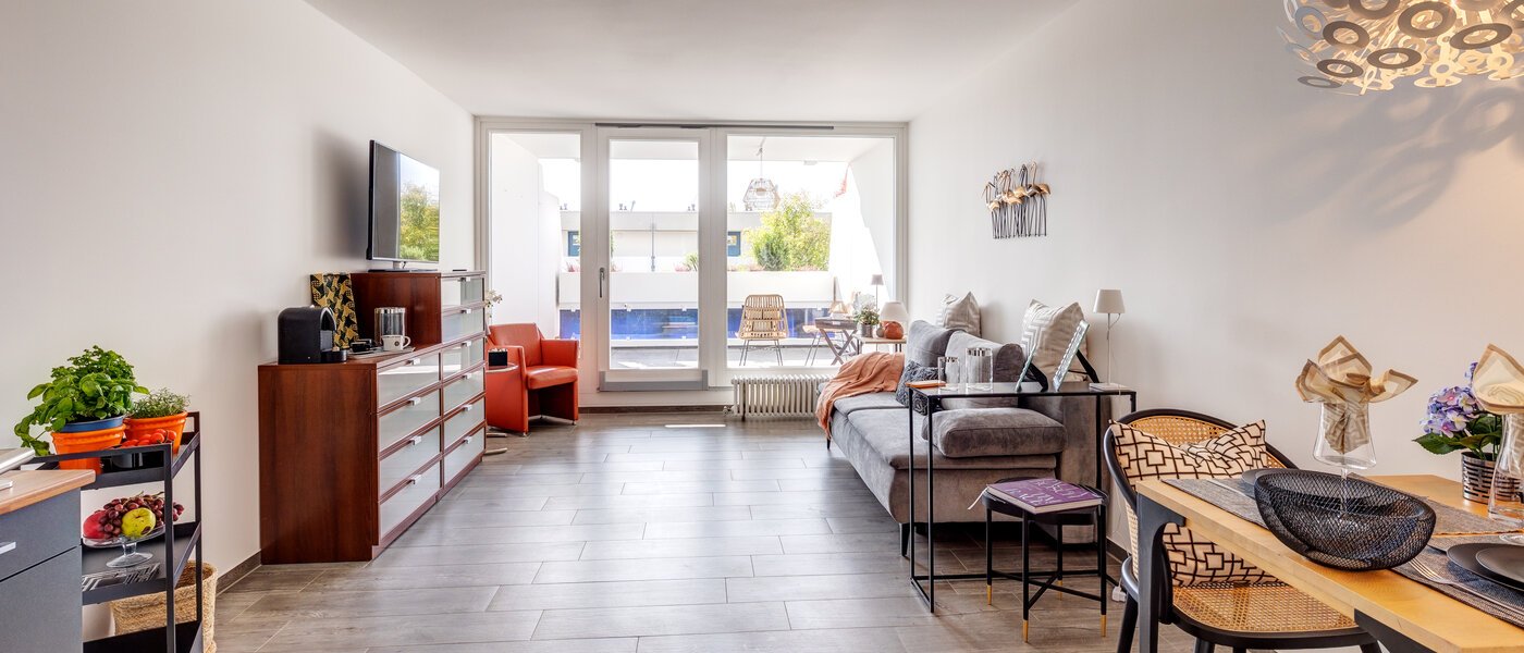 Wohnung München Olympiadorf 02 Wohnbereich 13686