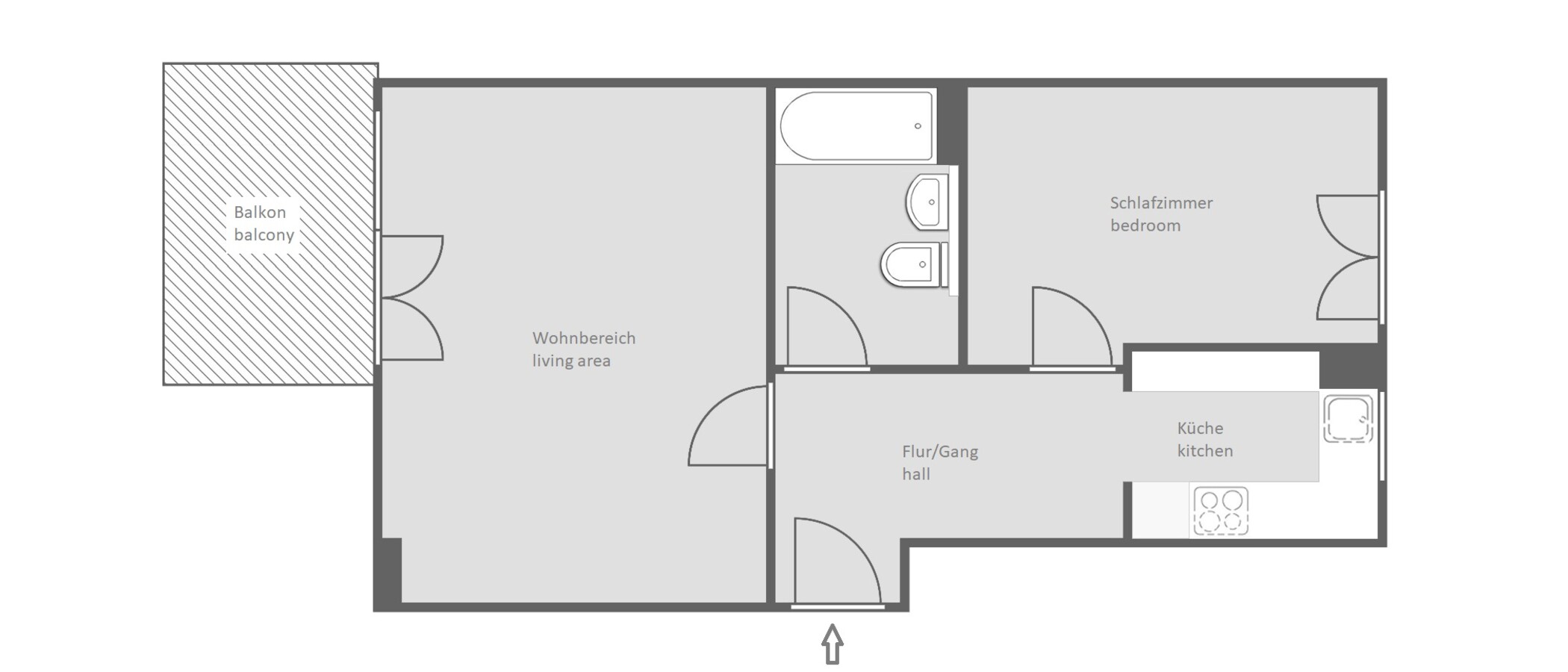 Wohnung Unterhaching 01 Grundriss 13690
