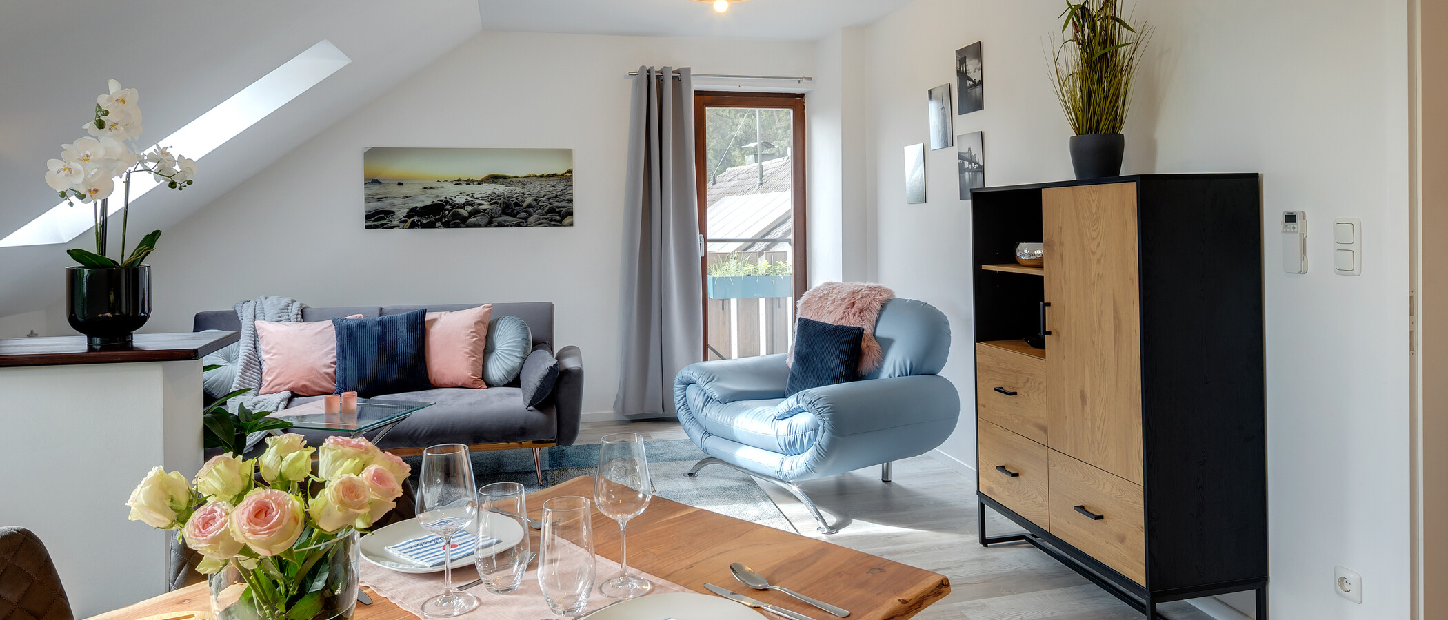Dachgeschosswohnung Eching 01 Wohnbereich 13716