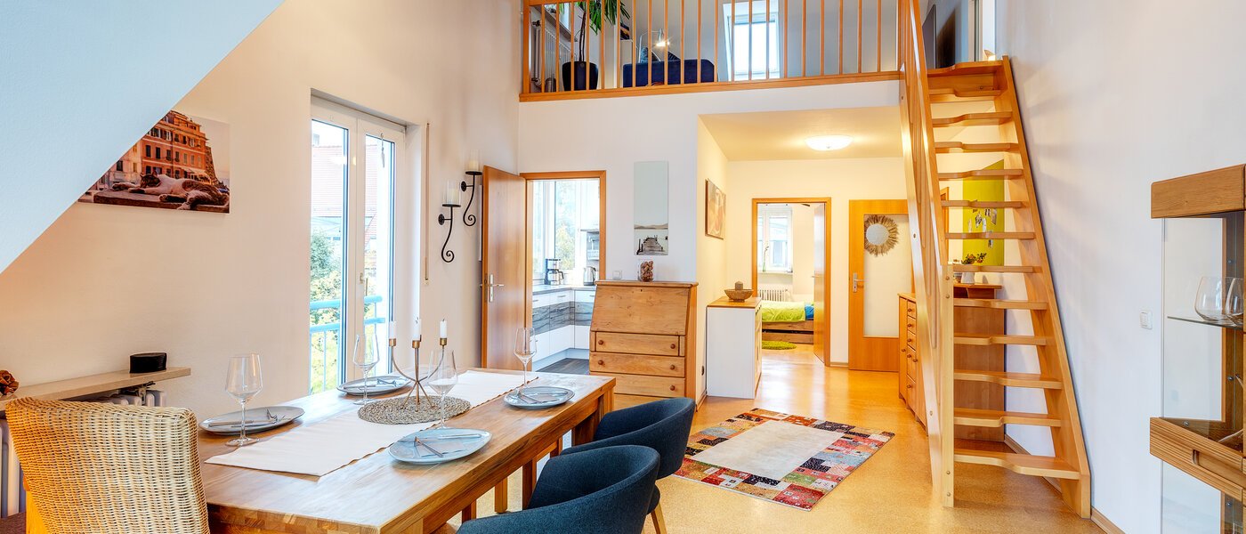 Maisonette-Galerie Wohnung Karlsfeld 01 Essbereich 13717