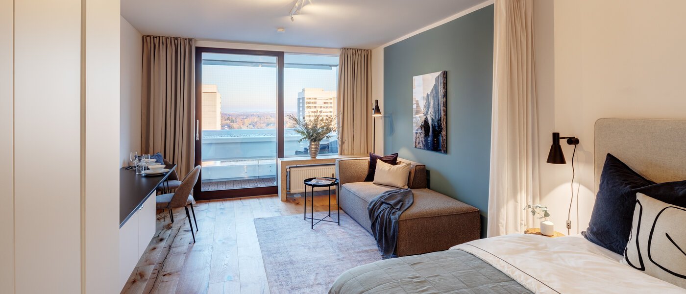 Wohnung München Arabellapark 01 Wohnbereich 13725